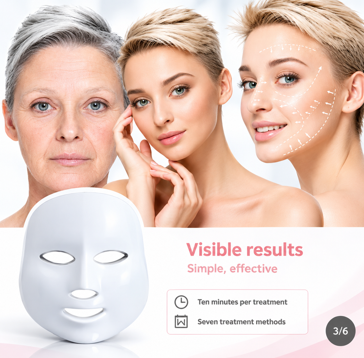 7-Color LED Beauty Facial Mask