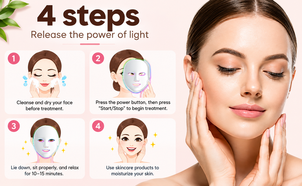 7-Color LED Beauty Facial Mask